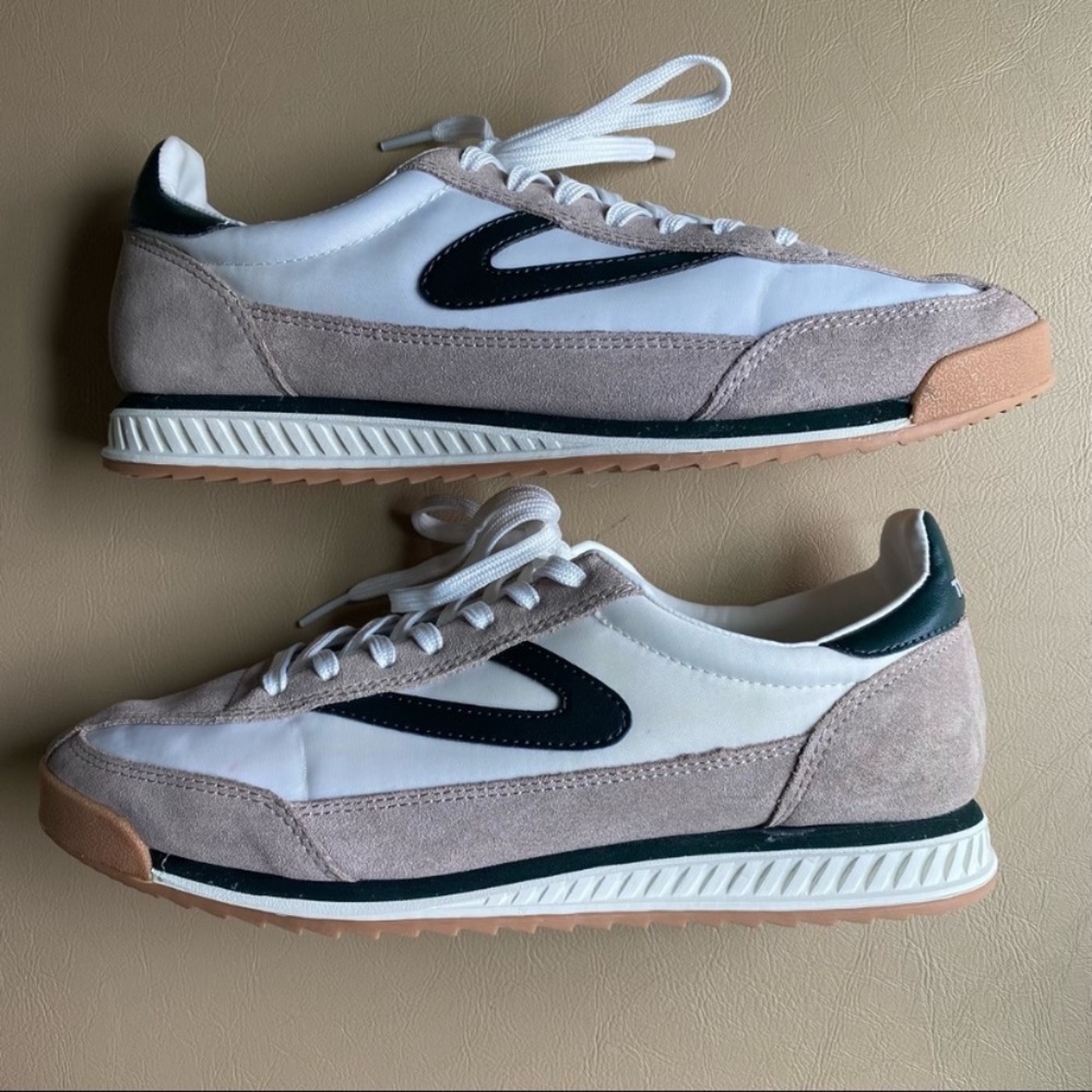 Tretorn Rawlins Sneakers - White/Green - Size 8.5